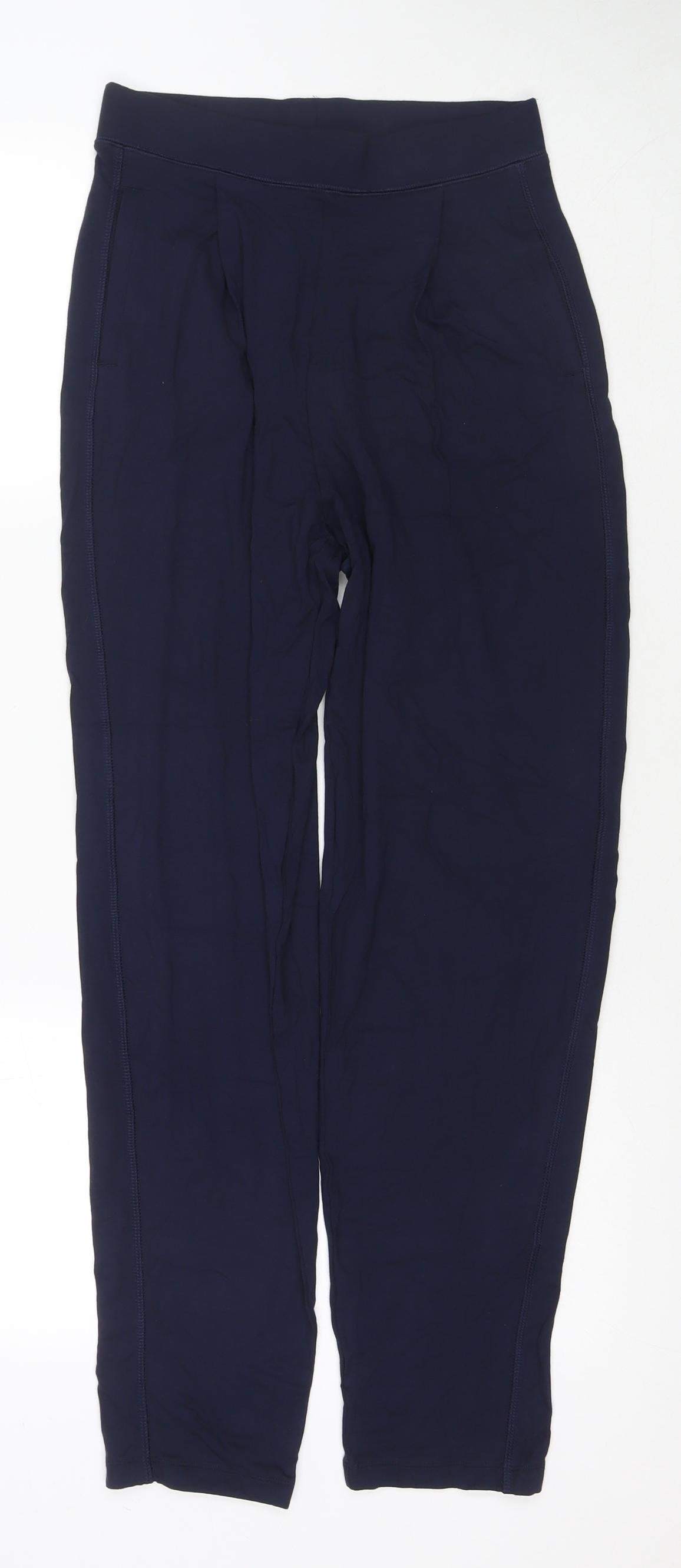 Marks and Spencer Womens Blue Viscose Jogger Leggings Size 6 L28 in