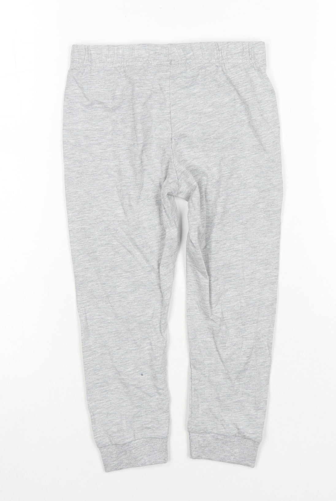 Minecraft Boys Grey Solid Cotton Lounge Pants Size 4-5 Years Pullover - W-22', L-17'