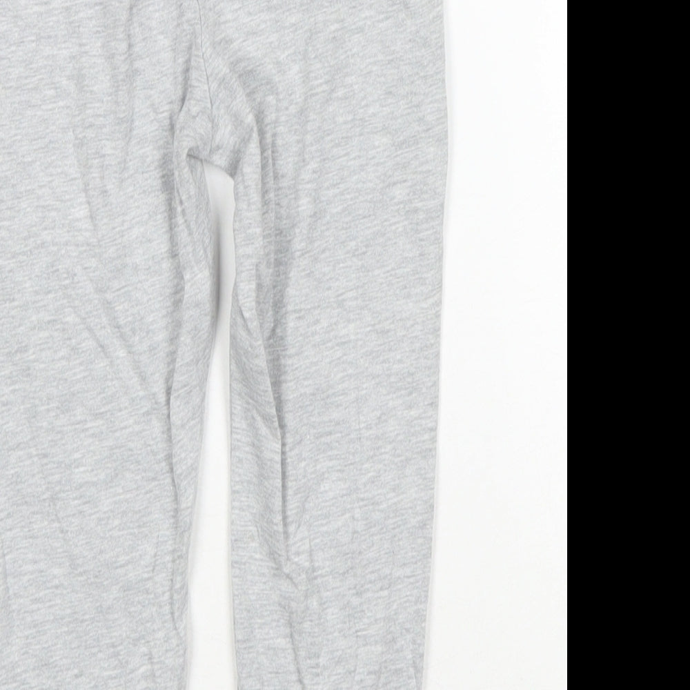 Minecraft Boys Grey Solid Cotton Lounge Pants Size 4-5 Years Pullover - W-22', L-17'