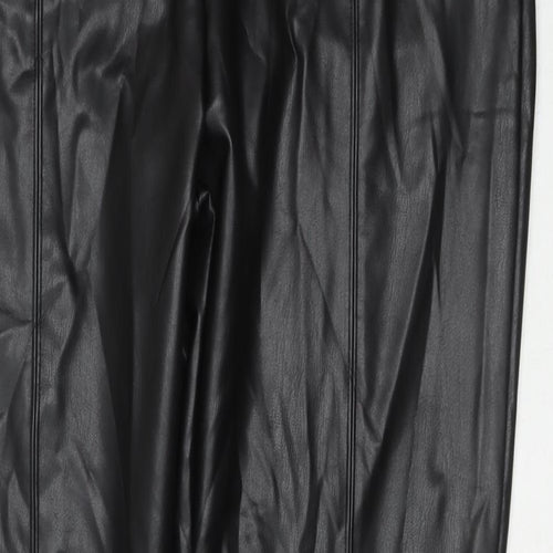 Marks and Spencer Womens Black Polyester Pedal Pusher Trousers Size 20 L29 in Regular