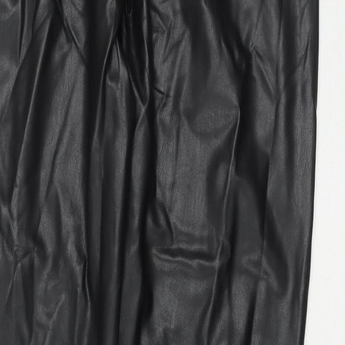Marks and Spencer Womens Black Polyester Pedal Pusher Trousers Size 20 L27 in Regular