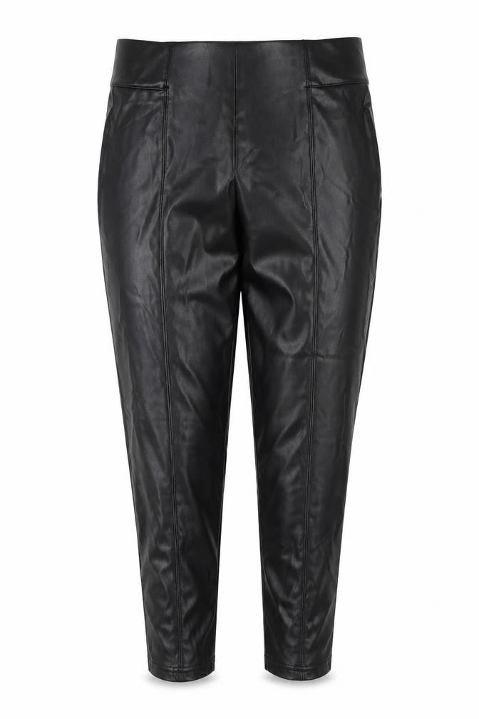 Marks and Spencer Womens Black Polyester Pedal Pusher Trousers Size 14 L26 in Regular