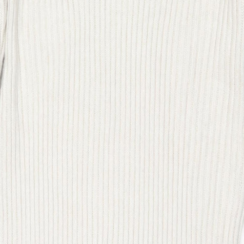 Marks and Spencer Womens Ivory Polyester Jumper Dress Size M Round Neck Pullover
