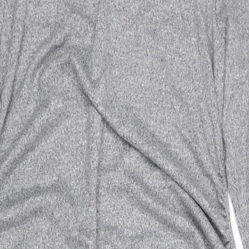 Marks and Spencer Womens Grey Polyester Jumper Dress Size 18 Round Neck Pullover
