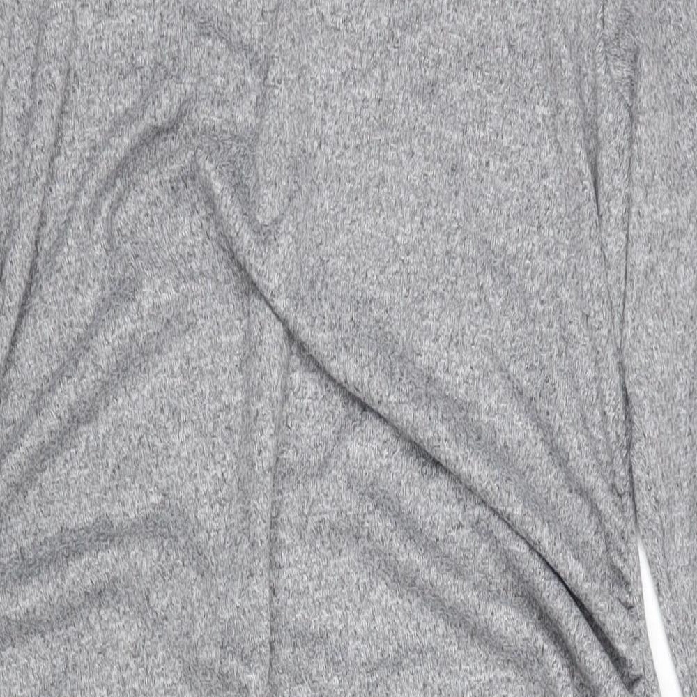 Marks and Spencer Womens Grey Polyester Jumper Dress Size 18 Round Neck Pullover
