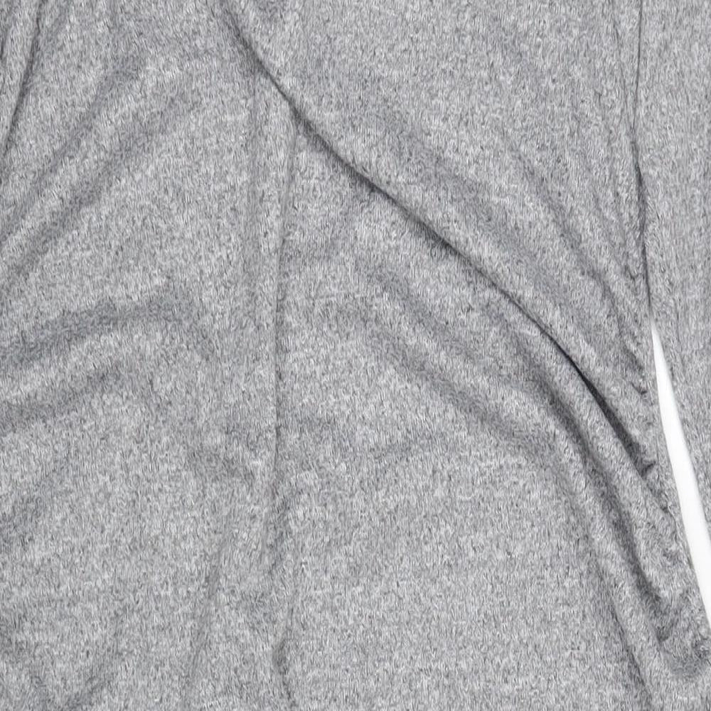 Marks and Spencer Womens Grey Polyester Jumper Dress Size 18 Round Neck Pullover