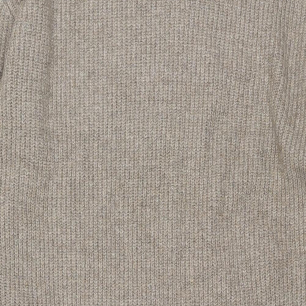 Marks and Spencer Womens Brown Polyester Jumper Dress Size M Round Neck Pullover