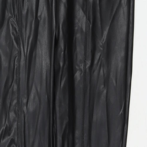 Marks and Spencer Womens Black Polyester Pedal Pusher Trousers Size 18 L27 in Regular
