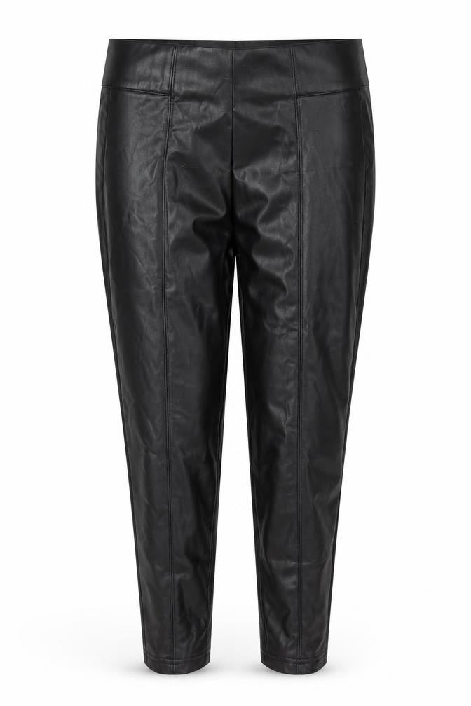 Marks and Spencer Womens Black Polyester Pedal Pusher Trousers Size 8 L25 in Regular