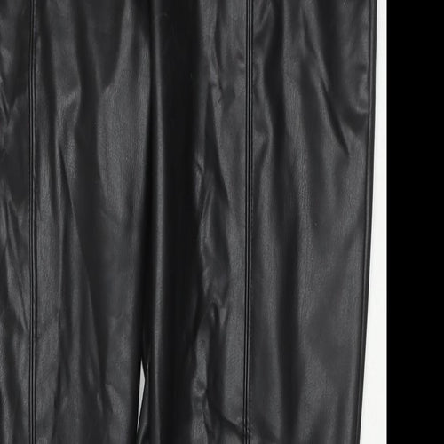 Marks and Spencer Womens Black Polyester Pedal Pusher Trousers Size 18 L29 in Regular