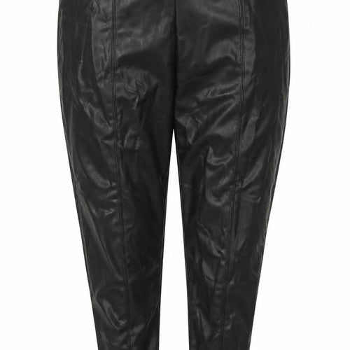 Marks and Spencer Womens Black Polyester Pedal Pusher Trousers Size 20 L27 in Regular