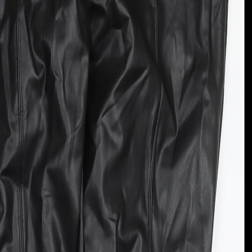 Marks and Spencer Womens Black Polyester Pedal Pusher Trousers Size 20 L27 in Regular