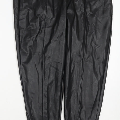 Marks and Spencer Womens Black Polyester Pedal Pusher Trousers Size 20 L27 in Regular