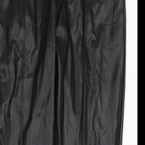 Marks and Spencer Womens Black Polyester Pedal Pusher Trousers Size 20 L27 in Regular