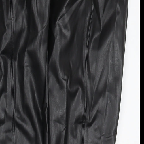 Marks and Spencer Womens Black Polyester Pedal Pusher Trousers Size 20 L27 in Regular
