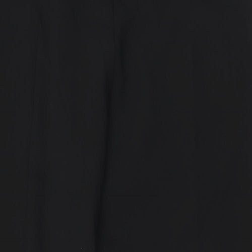 Marks and Spencer Womens Black Polyester Trousers Size 20 L29 in Regular Zip