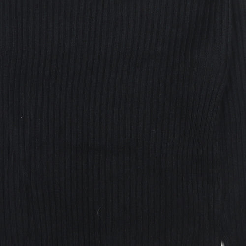 Marks and Spencer Womens Black Round Neck Polyester Pullover Jumper Size M