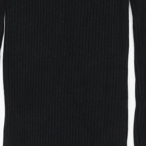 Marks and Spencer Womens Black Polyester Jumper Dress Size XS Round Neck Pullover