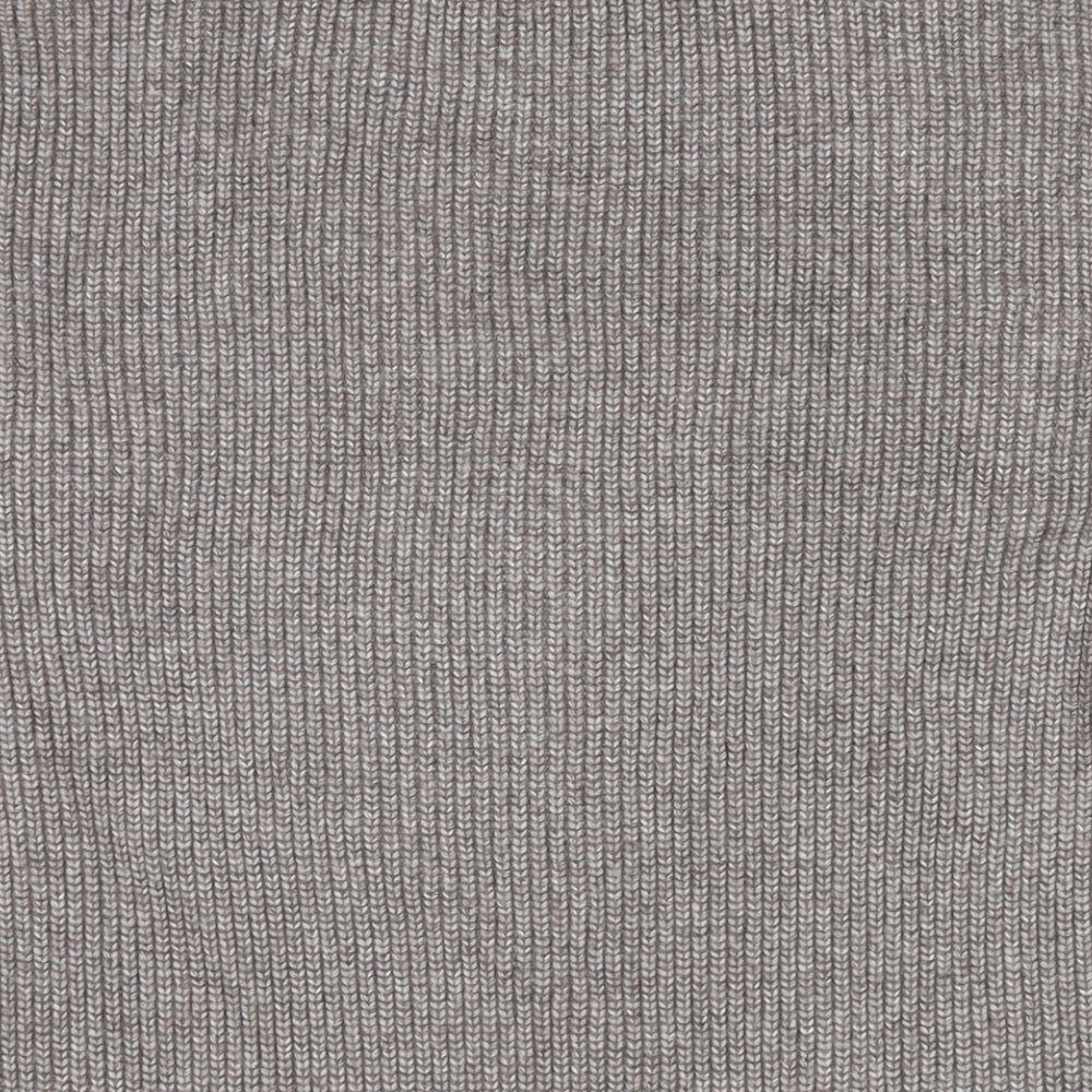 Marks and Spencer Womens Beige V-Neck Polyester Cardigan Jumper Size M