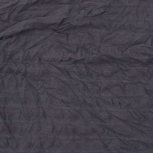 Jack Wills Womens Grey Cotton Basic Blouse Size 8 Boat Neck