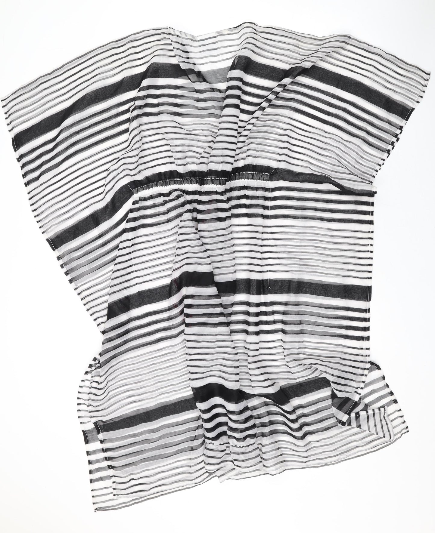 mamalicious Womens White Striped Polyester Cover Up Size M