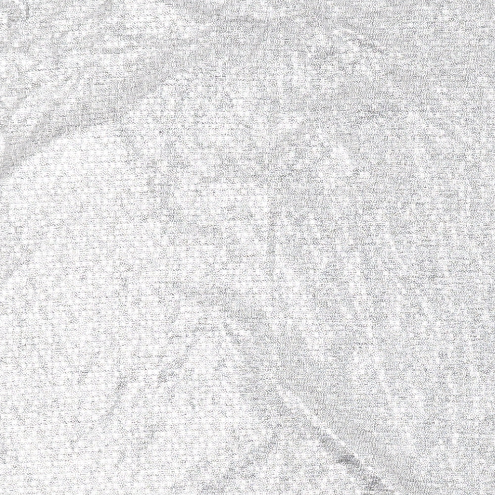 Dorothy Perkins Womens Silver Polyester Basic T-Shirt Size 18 Round Neck