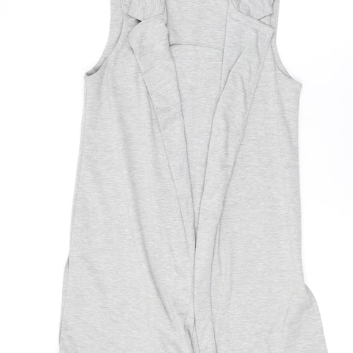 New Look Womens Grey Gilet Blazer Size 10