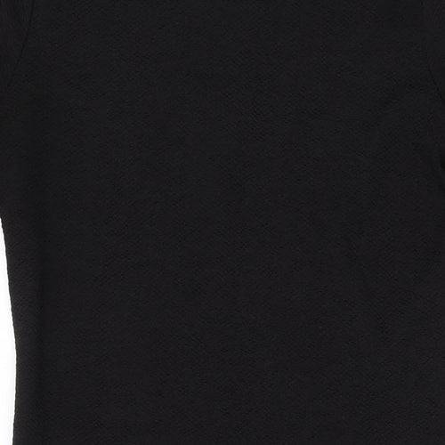 Dorothy Perkins Womens Black Polyester Bodycon Size 12 Round Neck Pullover
