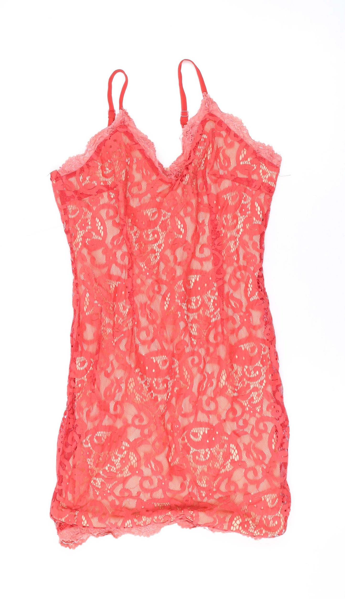 Missguided Womens Pink Geometric Polyester Mini Size 12 V-Neck Zip