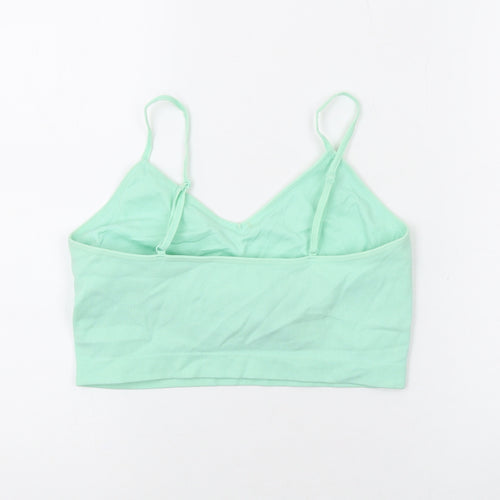 Powerpuff Girls Womens Green Nylon Camisole Tank Size 10 V-Neck