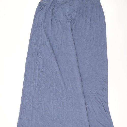 Cyberjammies Womens Blue Solid Modal Chemise Gown Size 14