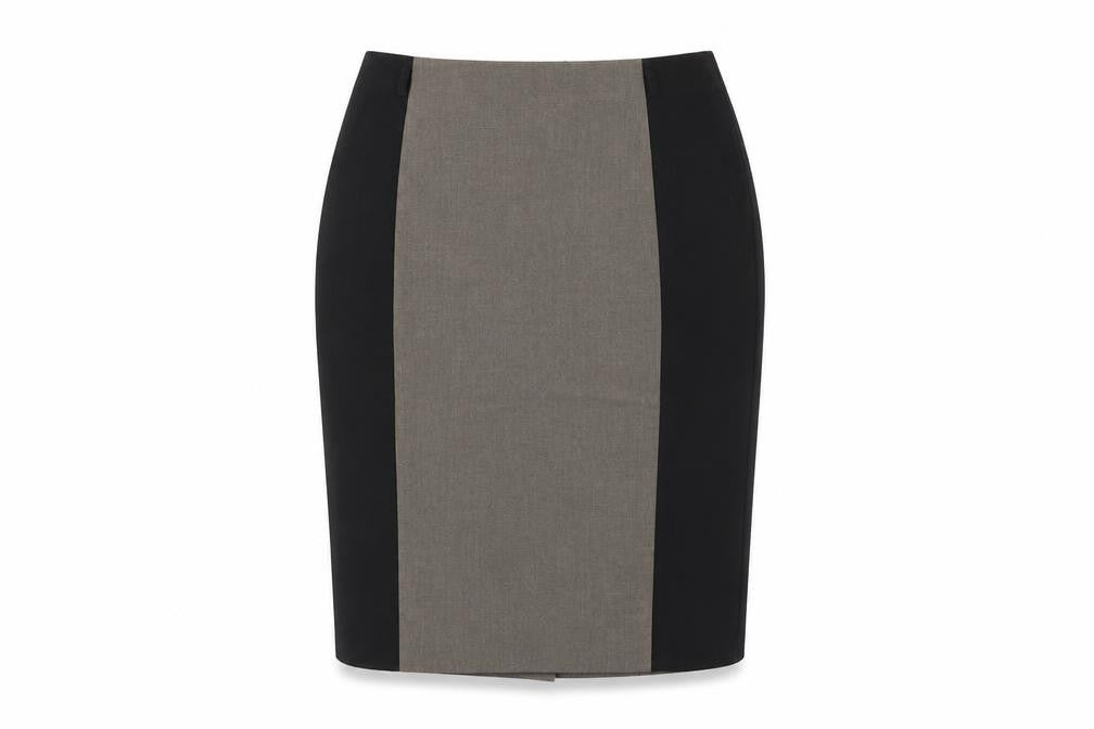 Marks and Spencer Womens Black Polyester Straight & Pencil Skirt Size 12 Zip