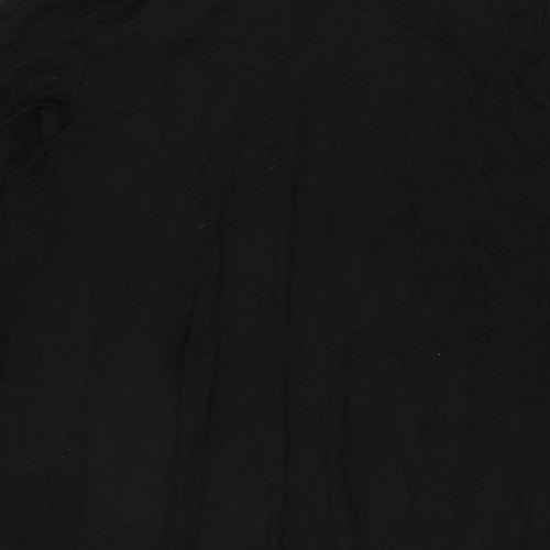 G21 Womens Black Viscose Basic T-Shirt Size 18 Round Neck