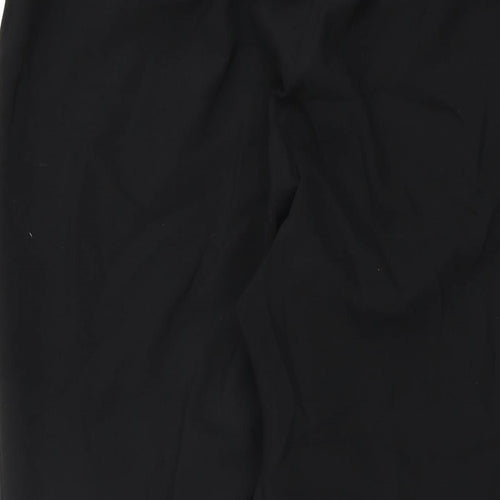 Volonte Womens Black Polyester Trousers Size 16 L29 in Regular Zip
