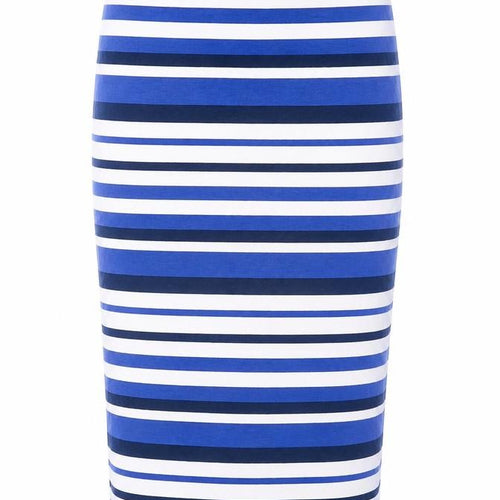NEXT Womens Blue Striped Viscose Straight & Pencil Skirt Size 8