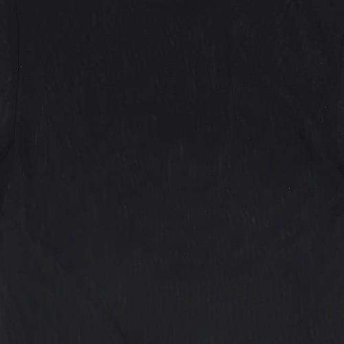 ASOS Womens Black Polyester Basic T-Shirt Size M Round Neck - Sheer