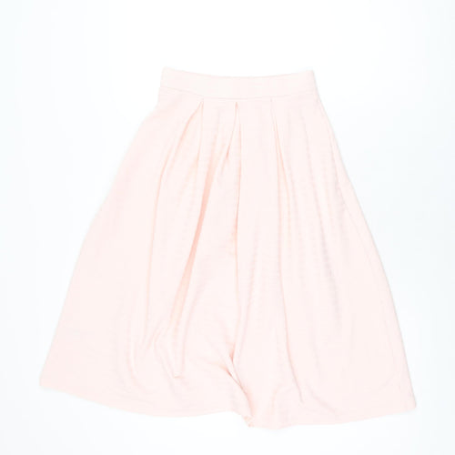 Miss Selfridge Womens Pink Polyester Swing Skirt Size 6