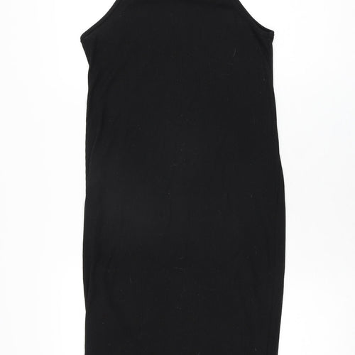 Boohoo Womens Black Polyester Bodycon Size 12 Round Neck Pullover