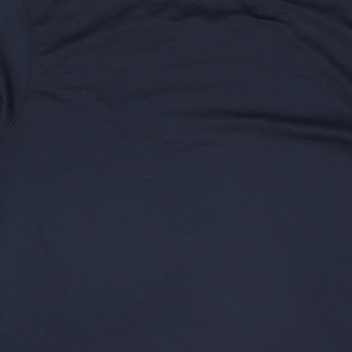 National Trust Mens Blue Polyester T-Shirt Size S Round Neck