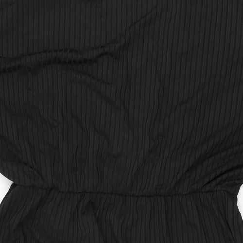 Bloomchic Womens Black Polyester Shift Size 16 V-Neck Pullover