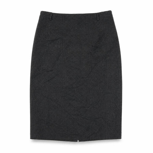 Marks and Spencer Womens Black Polyester Straight & Pencil Skirt Size 12 Zip