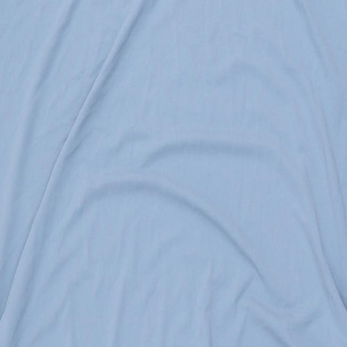 Marks and Spencer Womens Blue Polyester Shift Size 22 Boat Neck Pullover