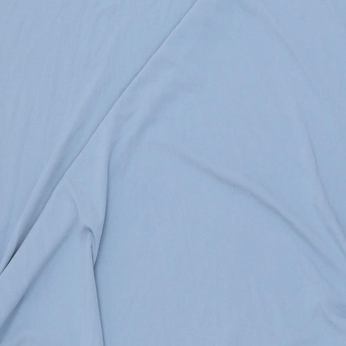 Marks and Spencer Womens Blue Polyester Shift Size 22 Boat Neck Pullover