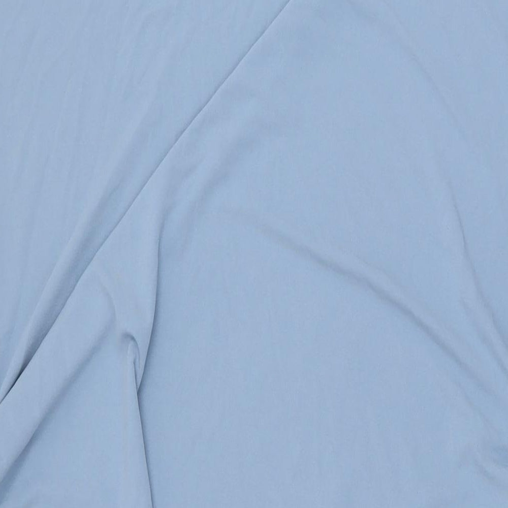 Marks and Spencer Womens Blue Polyester Shift Size 22 Boat Neck Pullover