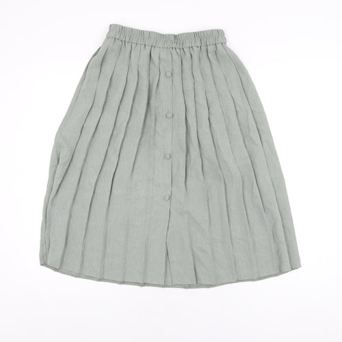 Berkertex Womens Grey Polyester Swing Skirt Size 10