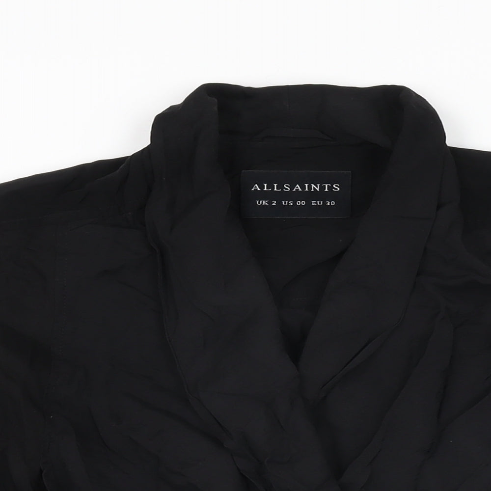 AllSaints Womens Black Jacket Size 4