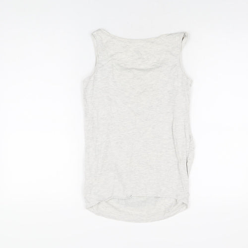 H&M Womens Grey Cotton Basic Tank Size S Scoop Neck - Watermelon
