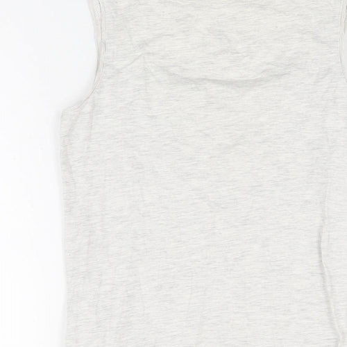 H&M Womens Grey Cotton Basic Tank Size S Scoop Neck - Watermelon