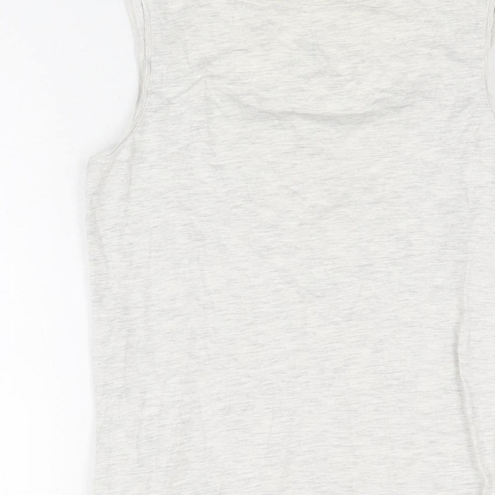 H&M Womens Grey Cotton Basic Tank Size S Scoop Neck - Watermelon