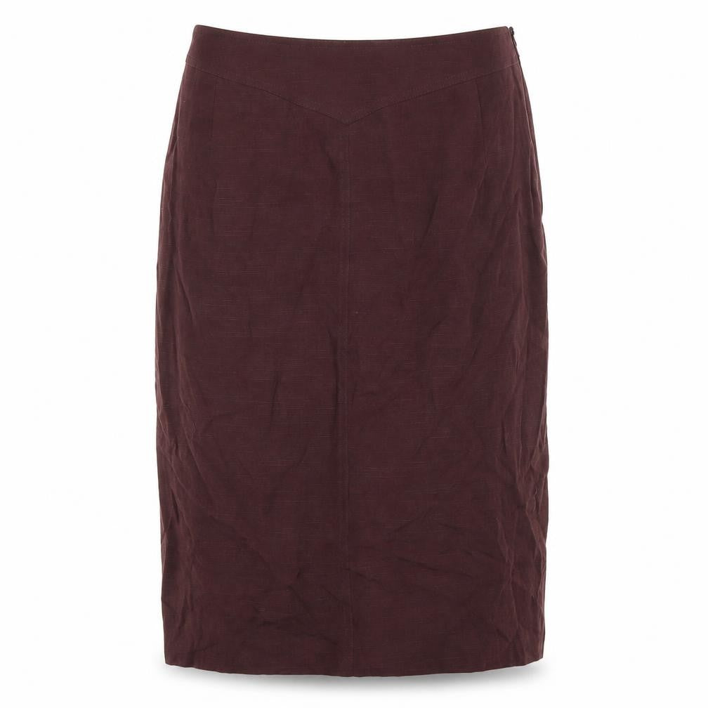 Country Casuals Womens Purple Modal Straight & Pencil Skirt Size 12 Zip